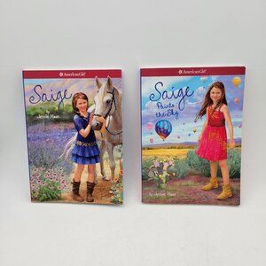 American Girl SAIGE Book Set Lot of 2 Books